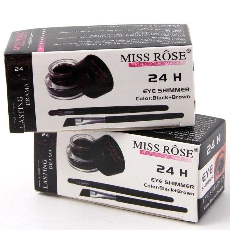MISS ROSE gel eyeliner 2 color a set black and brown MISS ROSE gel eyeliner 2 color a set black and brown