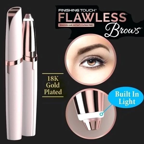 Flawless Brows With 18K Gold Plated Eyebrow Hair Removal Flawless Brows With 18K Gold Plated Eyebrow Hair Removal
