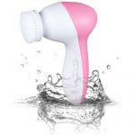 5 in 1 – Facial Electric Cleanser & Massager – Pink & White - Image 2