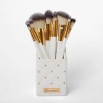 WHITE STUDDED ELEGANCE 12 PIECE BRUSH SET BY BH COSMETICS - Image 4